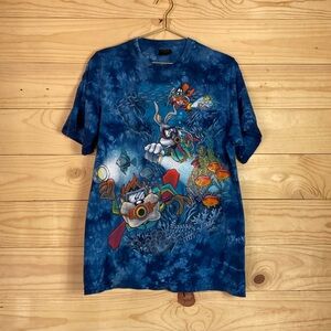 Looney Tunes vintage single stitch tie dye shirt‎ sleeve tee size large